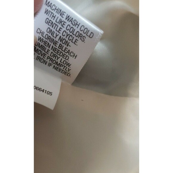 Croft & Barrow Quilted Vest White Size Medium Floral Spring Vest full zip - Picture 4 of 7